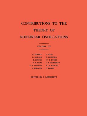 cover image of Contributions to the Theory of Nonlinear Oscillations (AM-36), Volume 3